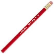 J.R. Moon Pencil JRMB21T 트라이렉스 펜슬 지우개 포함 높이 2.4cm(0.95인치) 너비 6cm(2.35인치) 길이 19.6cm(7.6인치) 점보 (1, 12 Count (Pack of 1)