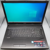 MSI 게이밍 17인치 GP73 8RE GTX1060 싼 중고노트북, WIN10 Home, 16GB, 386GB, 코어i7, 블랙
