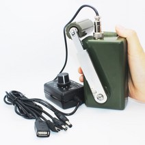 발전기대여 중고발전기 아파트태양광설치 30W/0-28V 고출력 핸드 크랭크 발생기 야외 전문 비상 휴대폰 컴, 03 38WDC