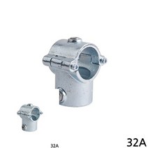 다용도 파이프클램프 32A 42.4MM 실버 크램프 고정클램프, 1개