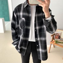 링크샵 오버핏 체크셔츠