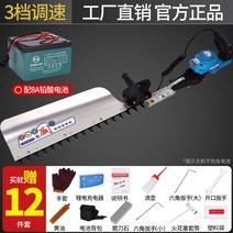 주말농장 전동정전기 충전식 초경량 양날 450mm 엔진 전정기 잔가지 치기 가지치기, A-8A납산배터리브러시리스단극재작업