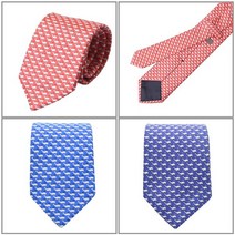 [카운테스마라] 사은품 양말증정 돌고래 캐릭터 나염 일반핏 넥타이 CNSV2A3105R0 (3종 택1)