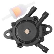 Kohler 17hp-25 HP 소형 엔진 잔디 깎는 기계 트랙터 용 연료 펌프 Honda Yamaha Briggs & Stratton John Deere 용 연료 필터가있는, 하나, 블랙 & 옐로우, 1개