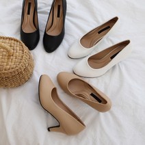 둥근코 여성 정장힐 면접 승무원 구두 3color