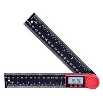 스피드스퀘어 목공 각도기 삼각자 측정자 200/300mm 디지털 앵글 파인더 각도기 눈금자 각도계 360 ° LCD, 01 A