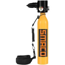 미니산소통 수중호흡기 소형 스쿠버장비 프리다이빙, S300Plus-오렌지 패키지B 약 12분