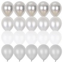 라운드풍선 31색상 20P /생일파티 브라이덜샤워 베이비샤워 돌잔치 환갑 퇴직, 새틴실버