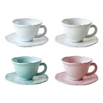 VBCcasa VBC 까사 레이스 커피잔1세트, 크림, 크림