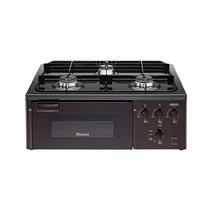 롯데포항 참숯코팅 무수그릴 3구 다크브라운 가스레인지 RTR-F3300, LNG(도시가스)