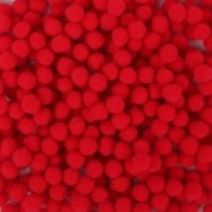 문구랑만들기랑 대용량 뿅뿅이 단색 10mm(약2000개) 폼폼이 칼라솜, 1봉, 10mm-빨강