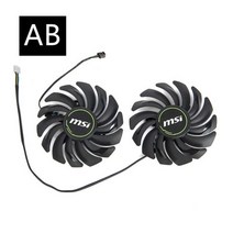 쿨러 호환 MSI 지포스 RTX 2060 2070 2080 슈퍼 벤투스 XS OC 그래픽 카드 팬용 팬 87MM PLD09210S12HH DC12V 4 핀 RTX2070, CHINA_A Pair