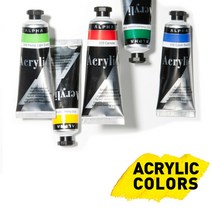 알파 아크릴 낱색 50ml 물감 903 Perma. Yellow Light, 1개
