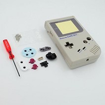 닌텐도 게임보이 클래식 1989 GB DMG 콘솔용 풀 하우징 쉘 케이스 커버 그레이