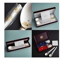 원앙 금부 은수저 순도 99.9% 24K 금도금 1벌 순은 VIP 선물 포장 칠순 혼례 효도 외국인 고급 명절 가격 답례 부모님 기념 문구 인쇄 전통 결혼 사은품 증정 추천 파는곳, 종이무료포장