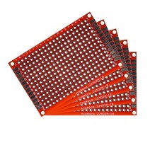 캡쳐보드 빨간 양면 PCB 보드 5 개 2x8CM 3x7CM 4x6CM DIY 범용 회로, [02] 2X8CM, 02 2X8CM