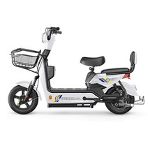 전기 이륜차 가성비 출퇴근용 2인용 배달용 오토바이, 약 90km 24A 흰색 48V 12아