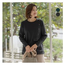 [김여사] 로먼 프린팅 배색 티셔츠 엄마옷/마담옷/중년여성/40대/50대