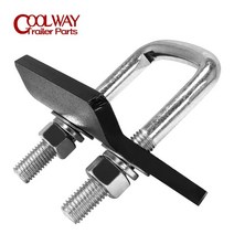 견인볼 견인장치 고리 1.25 & 2 인치 견인 트레일러용 헤비 듀티 히치 타이트너 U 볼트 볼 마운트 스, 한개옵션0, 한개옵션0