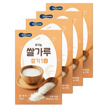 베베쿡 유기농 이유식 쌀가루 중기1 200g, 8개