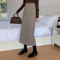 박남매 / (셋업가능) 토오 울 15% 헤링본 스커트 P0055012