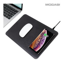 모가비 고속 무선충전 마우스패드 MOG-087, 1개, 블랙