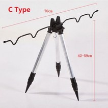 샌드폴 받침대 낚시거치대 원투 민물낚시 삼각대 알루미늄 합금 텔레스코픽 57 그루브, 협력사, C 유형