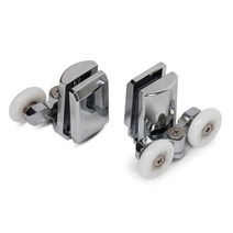 스테인레스 스틸 샤워 도어 트윈 롤러 러너 - 4개 세트 - 탑 앰프 맨 아래, 2상2하 23mm