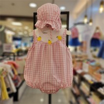 아가방 NC13 란레몬체크바디수트(모자) 01Q327955