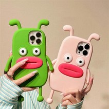 아이폰 14 13 12 11 못난이 개구리 캐릭터 인형 실리콘 케이스