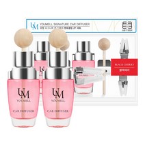 (1+1) 유멜 시그니처 벤트클립 카 디퓨저 20ml, 블랙체리, 2개