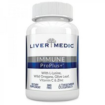 Liver Medic 프로플러스 라이신 모노라우린 비타민C 엘더베리 프루넬라 블라우디스 아연 ZINC 60캡