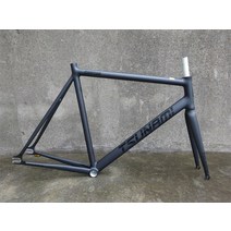로드 자전거 프레임 용품 튜닝 티타늄 바이크 TSUNAMI-SNM100 프레임 세트 고정 기어 700c 알루미늄 및 포, 02 All black_02 52CM
