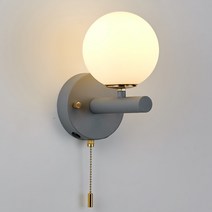 스마트 1등 똑딱이 벽등 전구 미포함 17베이스, 그레이