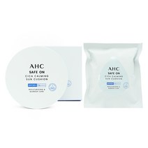 AHC 카밍 선쿠션 세이프온 시카 썬쿠션 25ml 본품+리필 세트 시즌7 최신상, 1세트
