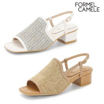 포멜카멜레 [포멜카멜레]라피아샌들 4CM 2종택1 FIS1F1SS029