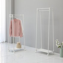 위즈홈 이동식 스탠드 옷걸이 철제 행거 마티나 행거, 아카시아