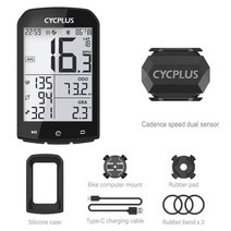 호완충전기 거치대 컴퓨터악세사리 CYCPLUS-M1 자전거 액세서리 GPS 컴퓨터 사이클링 속도계 블루투스 5.0 ANT Ciclismo Garmin zwift용, [03] M1and sensor C3