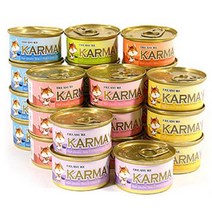카르마 고양이캔 가다랑어+새우 80g 24개/고양이간식, 가다랑어+새우 80g 24개
