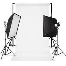 FOMEX 포멕스 E400 SS-B 세트/사진 조명/홈스트로보, 고정형 (배경지 135cm)