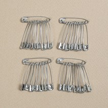 문구존 실버 옷핀 40p세트(3.5cm)/옷삔 침핀 패션옷핀