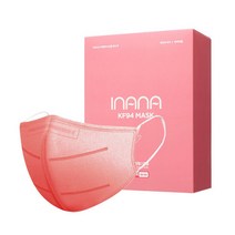 아이나나 피앤씨 KF94 대형 칼라마스크 새부리형 핫핑크, 200매