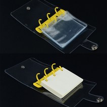 골든트리 투명 미니 3공 D링 바인더 속지 투명 종이, 3공 투명PVC, 10매