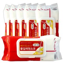 베이킹소다 물걸레 청소포 고급형 대형 6개입 습식타입(200X380mm), 6팩