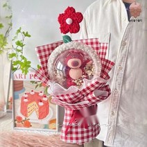 보자기꽃풍선 카네이션풍선 생일 돌잔치 선물 감사, 드라이 플라워 가방, 딸기베어 체크업스타 헤어밴드 등주머니