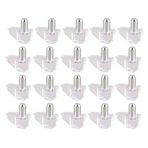 드릴 가이드 목공 경첩 지그 힌지 비트 경사 5mm 핀 선반 지지대 선반 스터드 강력한 지지대 20개 투명, 분명한