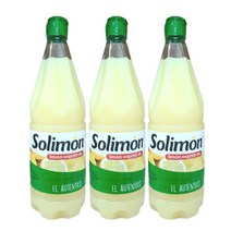 빠른배송 솔리몬 스퀴즈드 레몬 1000mlX3 레몬즙 99.97% 사무실 탕비실, 1000ml