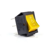 자동 잠금/래칭 로커 스위치 전원 I/O On-OFF 4 핀 6 조명 포함 250VAC KCD4, 05 3D3P-Yellow_01 220V