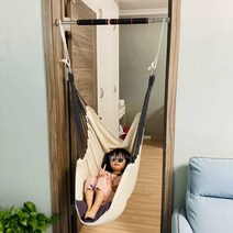 그네의자 흔들그네의자 원목 라탄 정원 의자, E