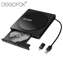 외장odd 휴대용 외장 CDRW DVDRW C타입 USB 3.0 CD DVD ROM 플레이어 드라이브 라이터 리라이터 버너 맥북 에어 프로 노트북용, Type-C